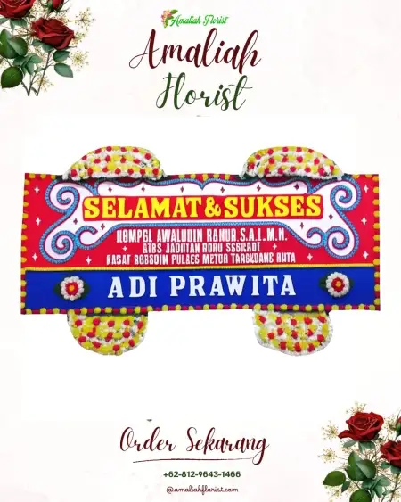 Papan Bunga Ucapan Selamat Gomong